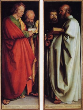 アルブレヒトの四使徒 北方ルネサンス アルブレヒト・デューラー Oil Paintings